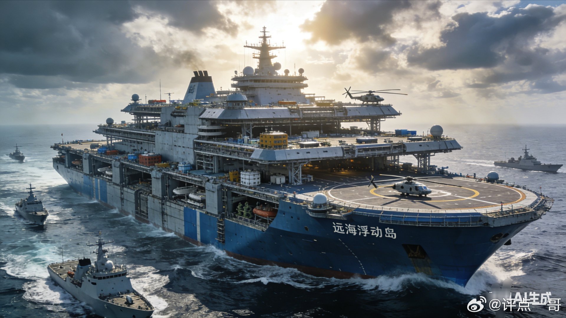 世界首创：我国今起开建“远海浮动岛”！你想，你细想，它可以停留作业，可以移动，一