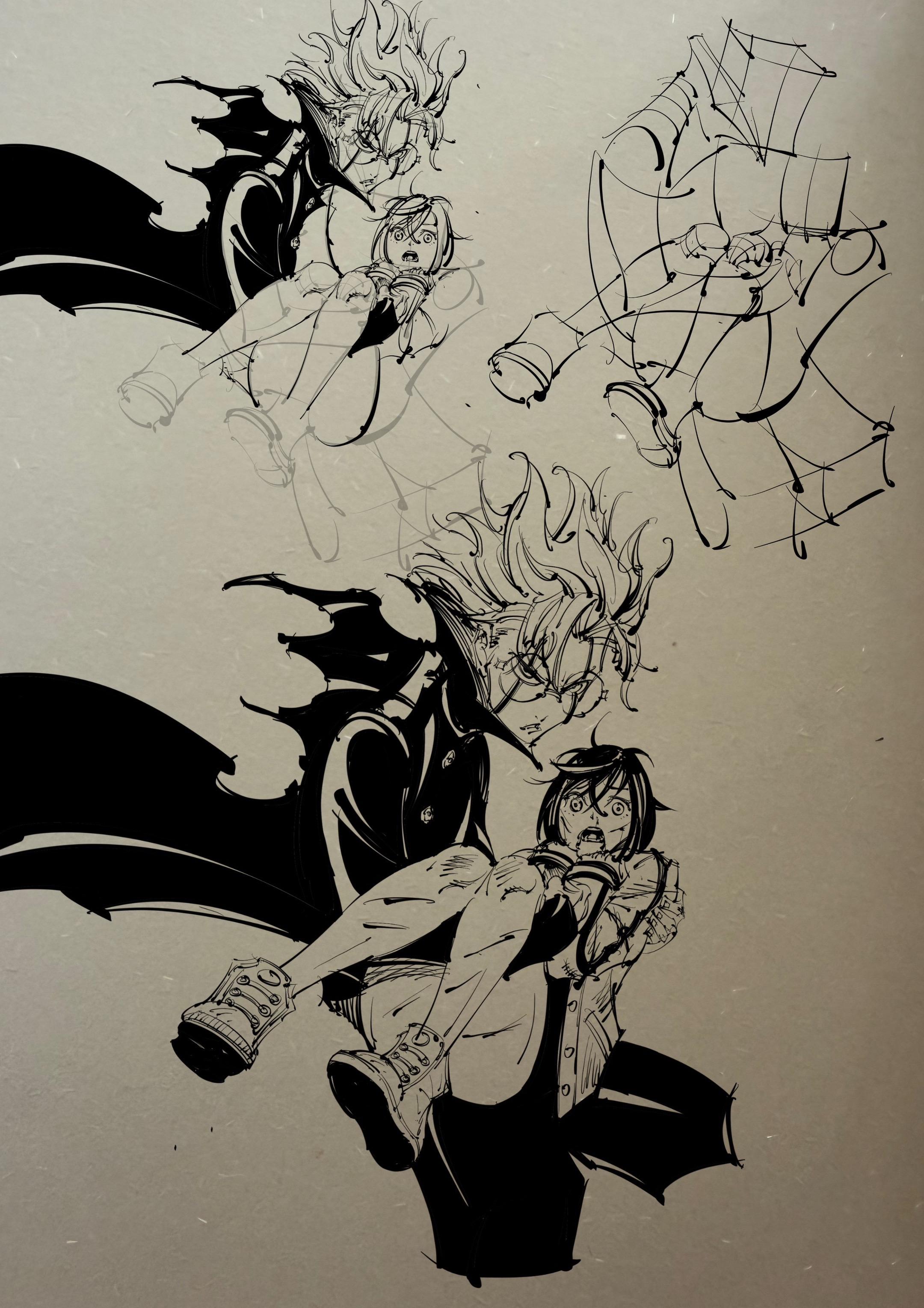 关于造型。并不是伯里曼太潦草，而是信息量太大，他把他知道的都画出来了...