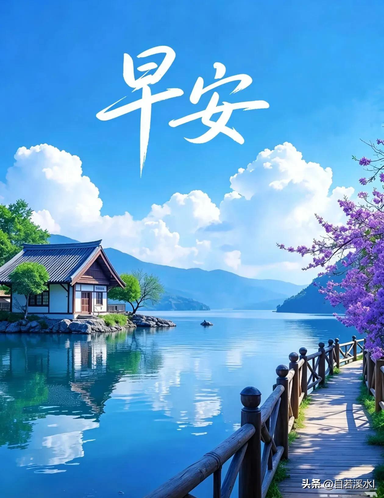 清晨有风，心中有光，愿你今日轻松又自在。