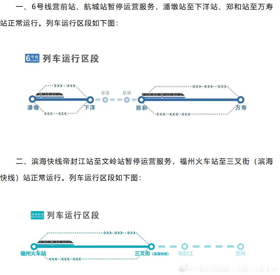 台风巴威 【福州地铁今晚20时起，福州地铁6号线和滨海快线高架站及高架区段停运，