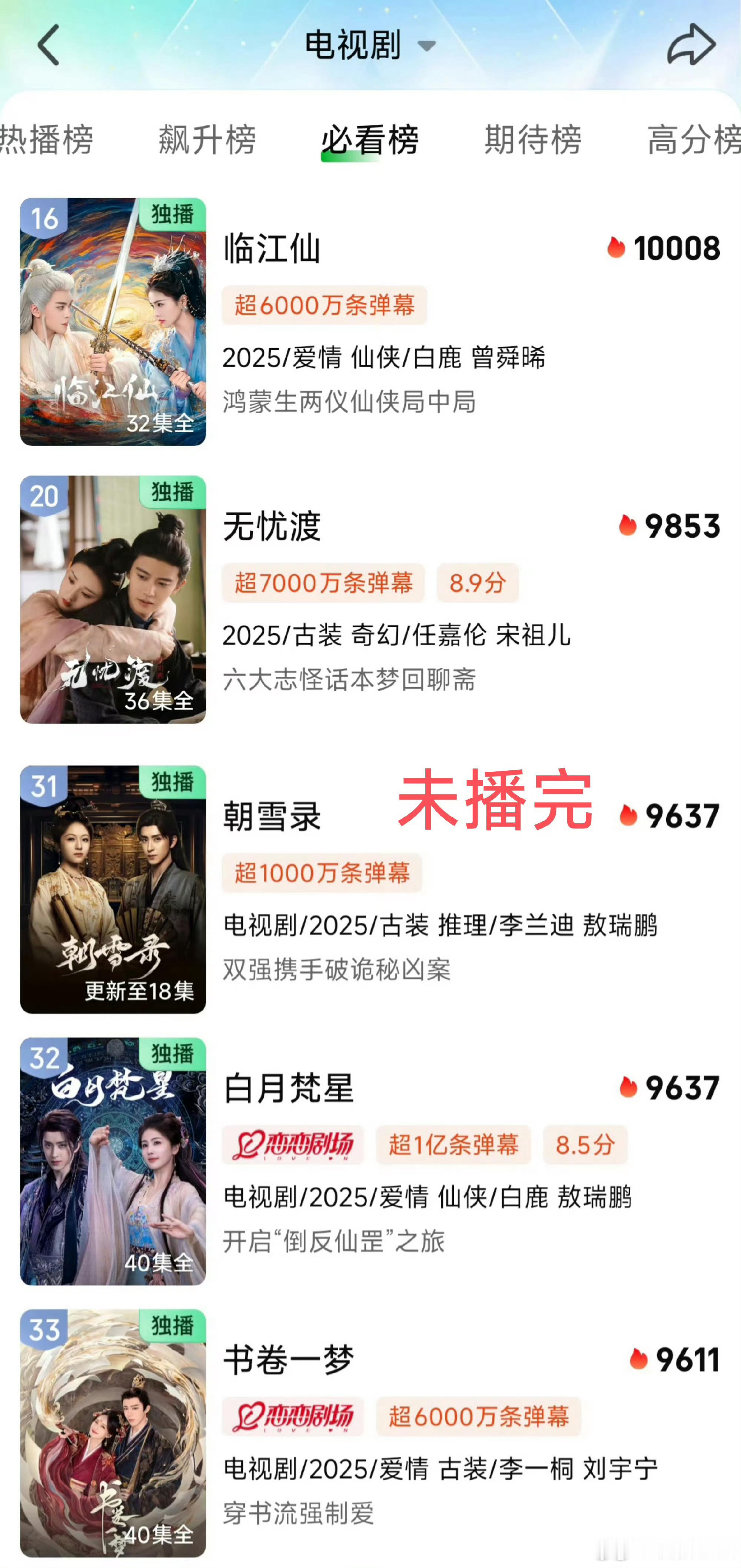 临江仙主要是龙抬头太频繁也太明显了，保送味儿太浓了[泪奔] ​​​