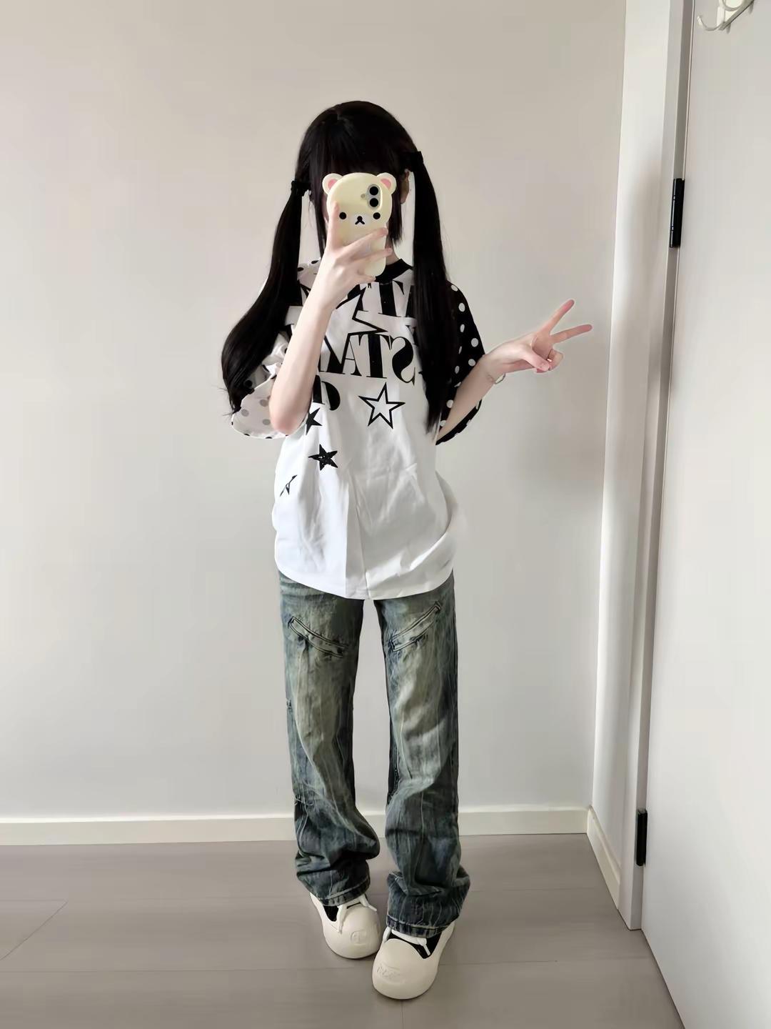 那些看不起我的人终于懒得看我了UPPUR撞色插肩短袖 @UPPUR