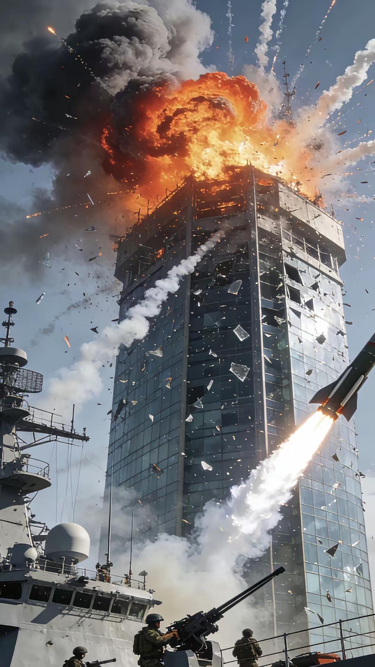 美国第五舰队总部，被伊朗导弹打中，说明了什么？
       卫星图像证实，位于