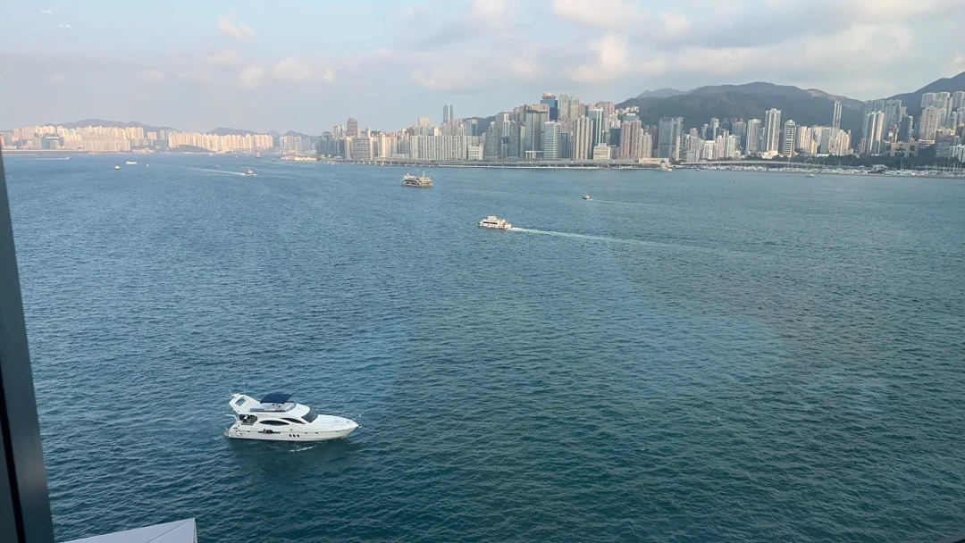 香港租的office景色也太好了。 客厅和会议室是共享空间。一个办公室...