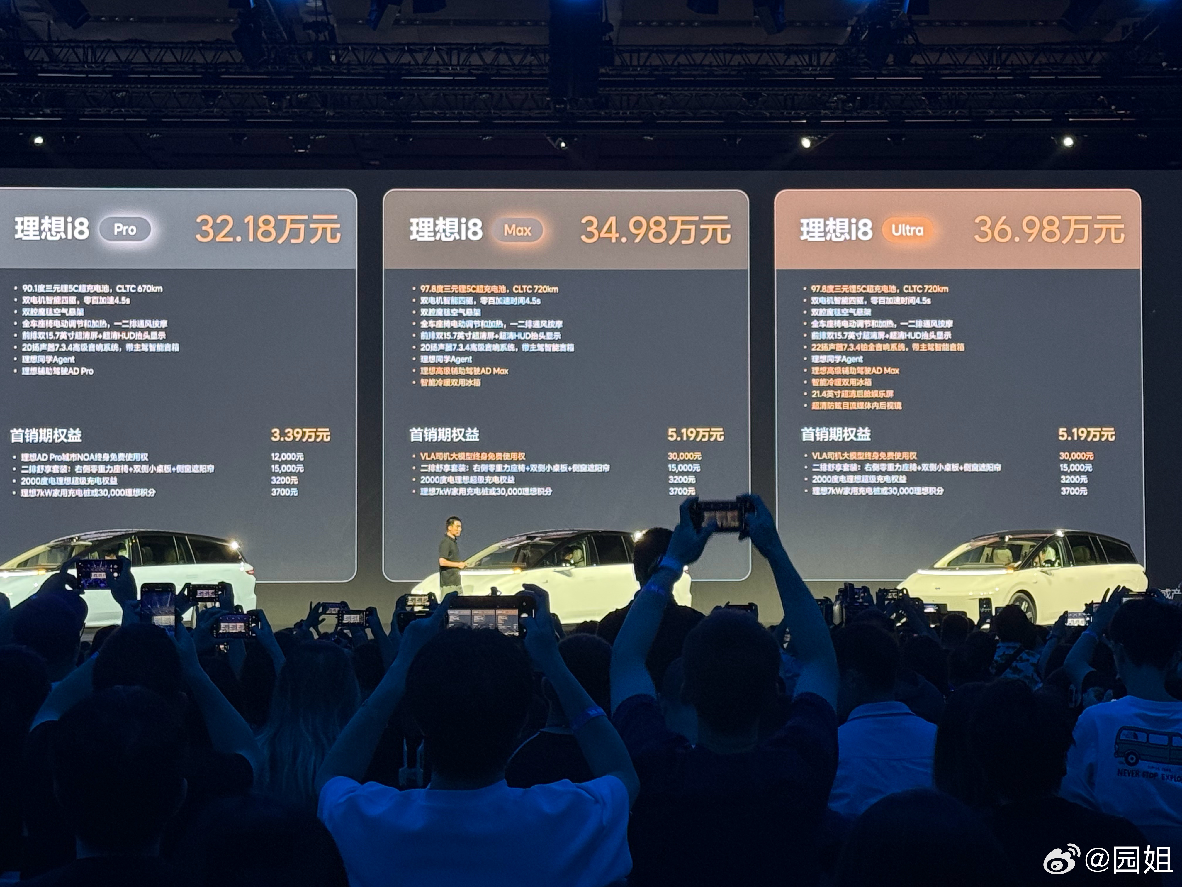 理想i8价格来了，32.18万元起，顶配36.98万，复购还减10000～ ​​