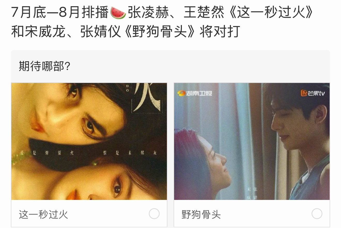 这一秒过火野狗骨头或对打张凌赫宋威龙新剧或对打