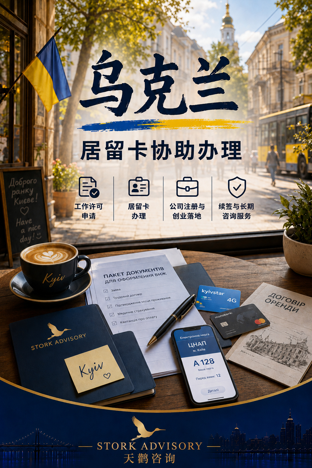 最近收到不少朋友咨询乌克兰居留相关问题。因此，我和乌克兰本地律师合作成立的天鹳咨