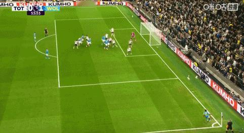 被进球了。热刺0-1狼队 ​​​​