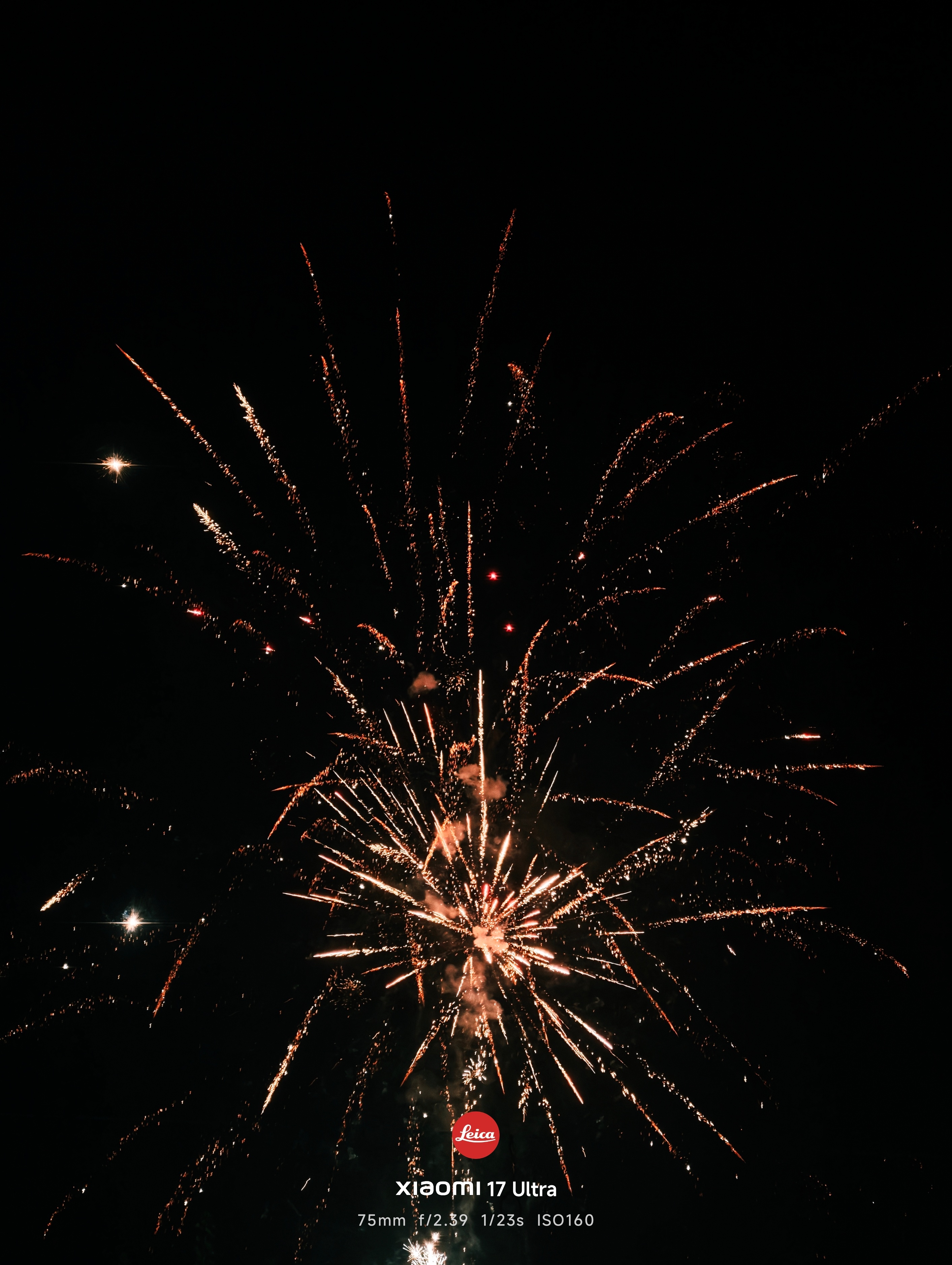 用小米17 Ultra的烟花模式记录一下今天晚上的烟花🎆 