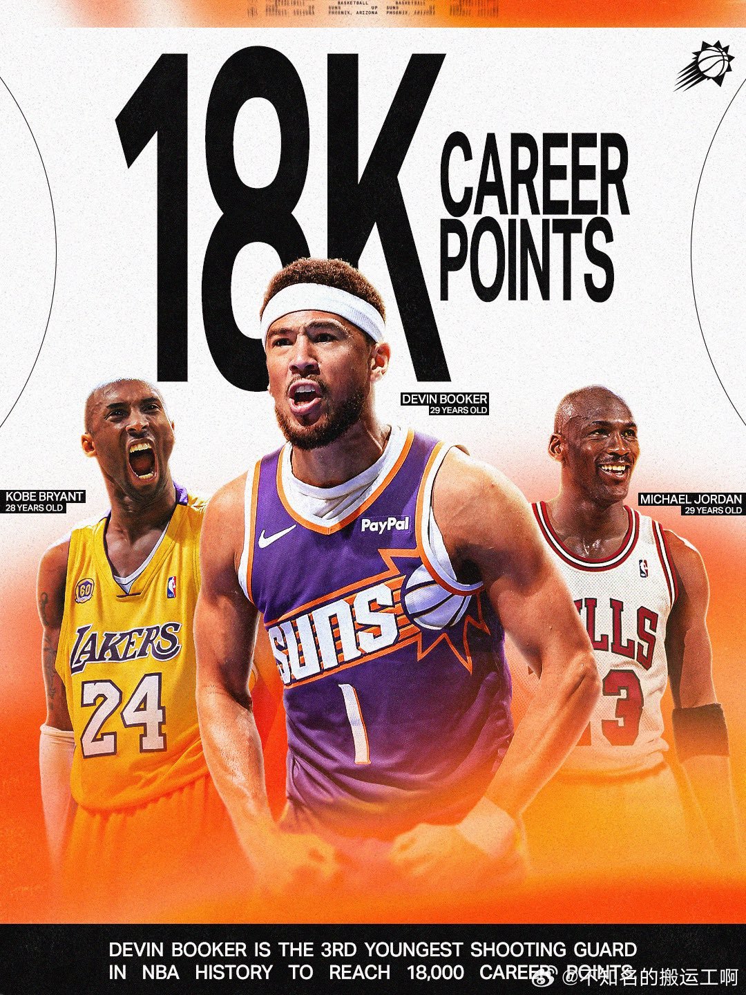 菲尼克斯太阳  德文布克成为继乔丹、科比之后第三年轻得到18000分的得分后卫。
