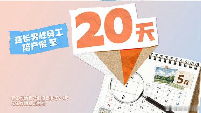 【携程延长男性陪产假至20天】携程延长陪产假至20天 2026年父亲节前夕，携程