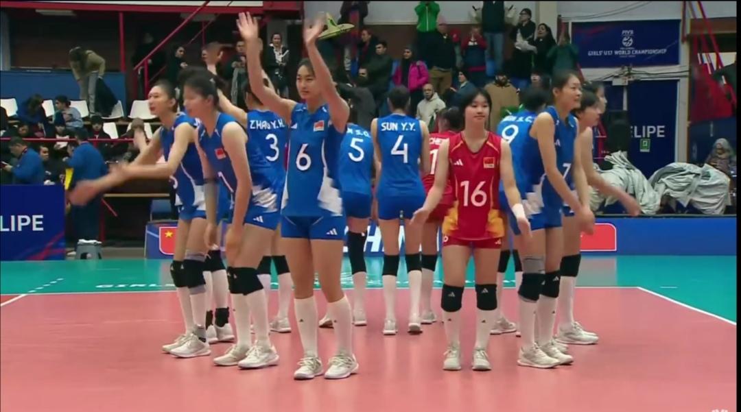 U17中国女排一局未失，四连胜！B组第一！


U17女排世锦赛，中国队对阵墨西