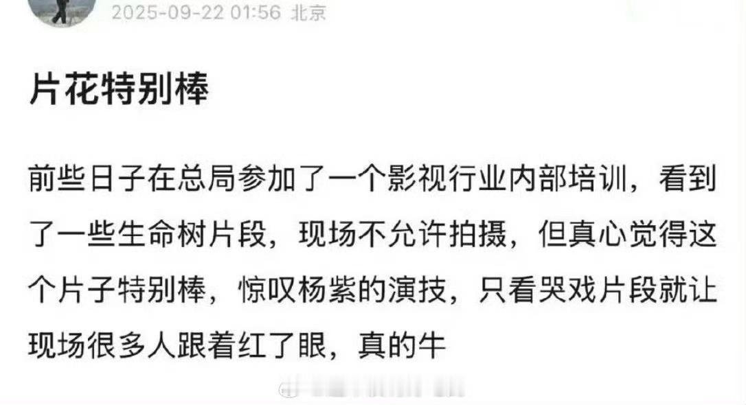 杨紫生命树看片repo不愧是杨紫，咱就是说这感染力是真的强吧！期待白菊咯！！！现
