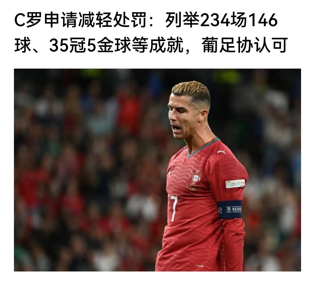 刑不上C罗

葡萄牙足协纪律委员会公布对C罗擅自退出国家队集训一事的纪律处罚决定