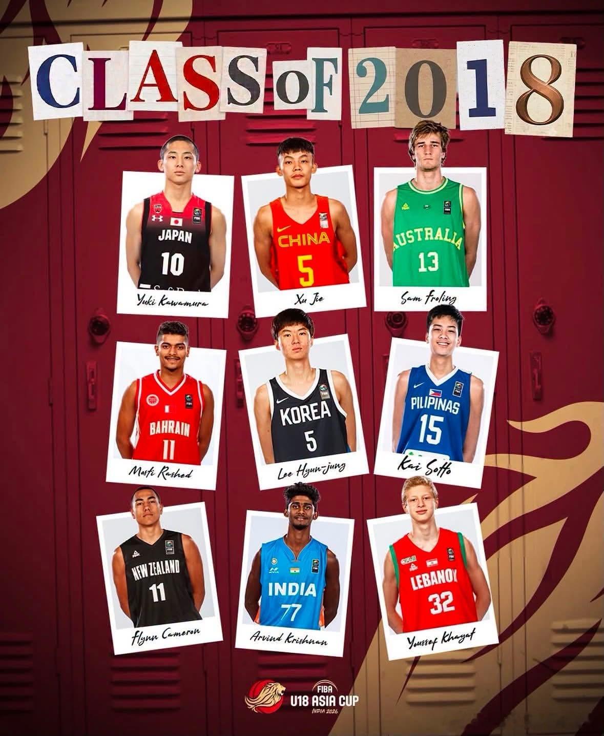 2018届亚洲杯U18 也是出人才的一届。亚洲篮球u18亚洲杯中国男篮