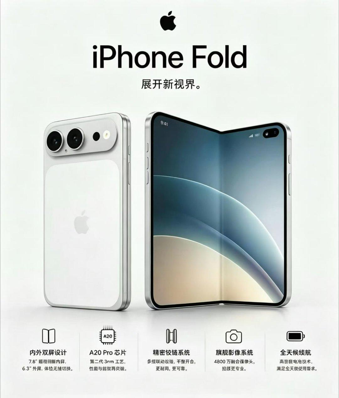 曝iPhoneFold定价14999元这个价格应该和大部分预想的差不多吧！ 