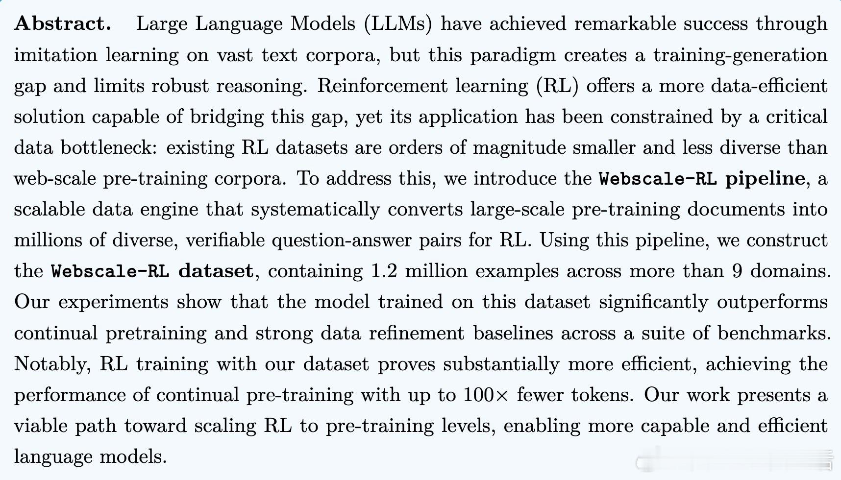 [CL]《Webscale-RL: Automated Data Pipelin