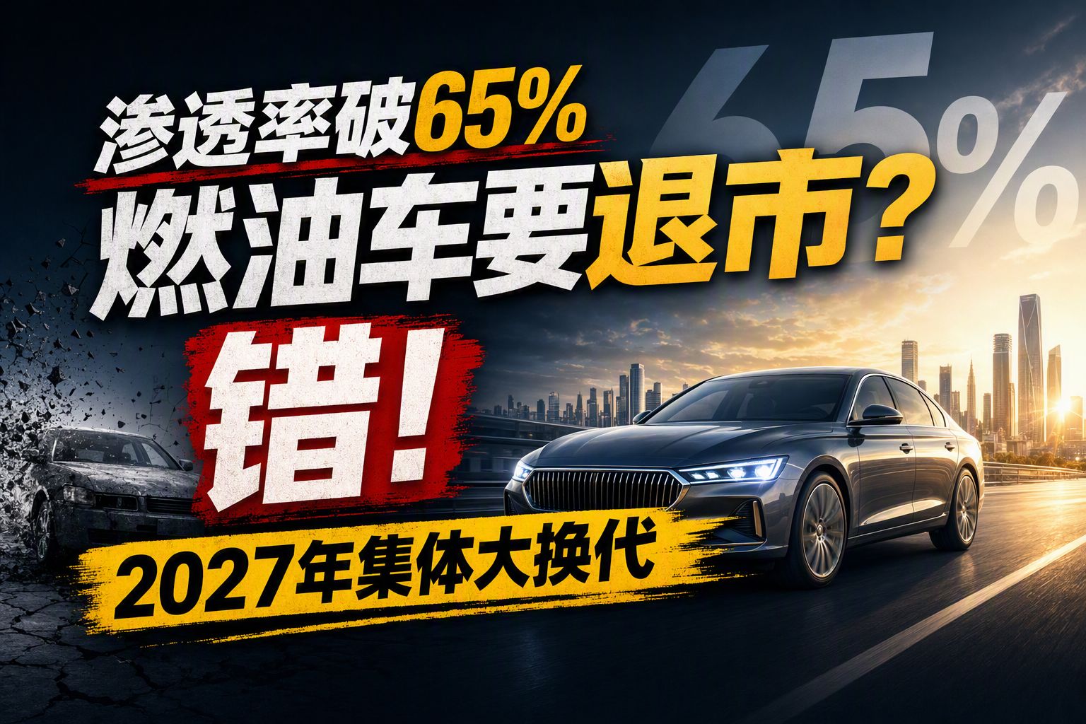 渗透率破65%燃油车要退市？错！2027年集体大换代