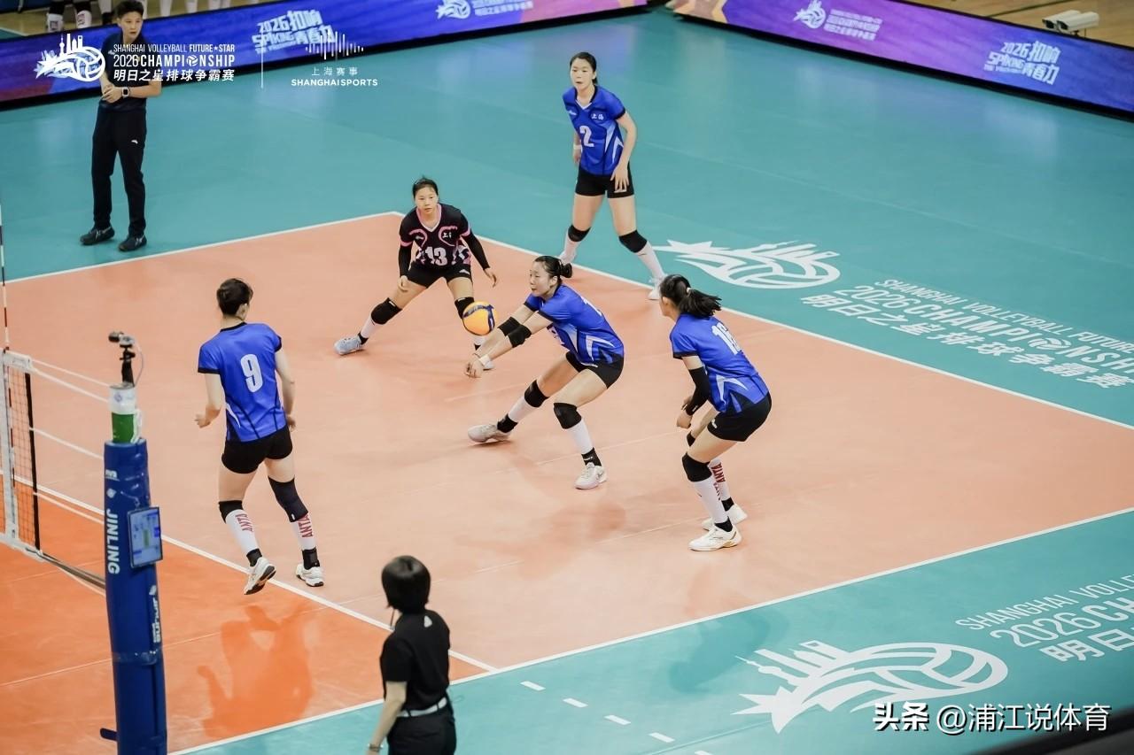 21岁的王音迪和赵哲熙支援上海青年女排，助力上海青年队3-0横扫韩国青年女排晋级