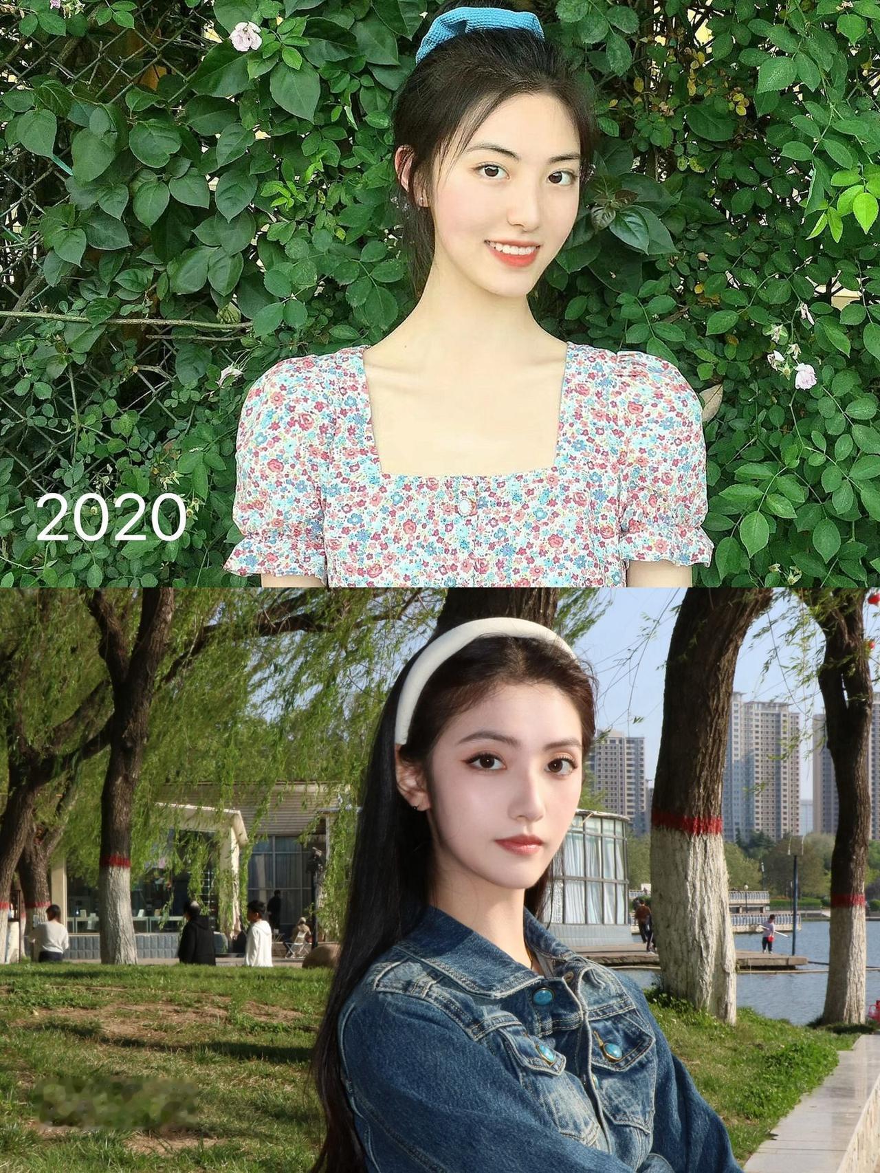 这位美女时隔6年的前后对比，你们觉得她最大的变化是什么？