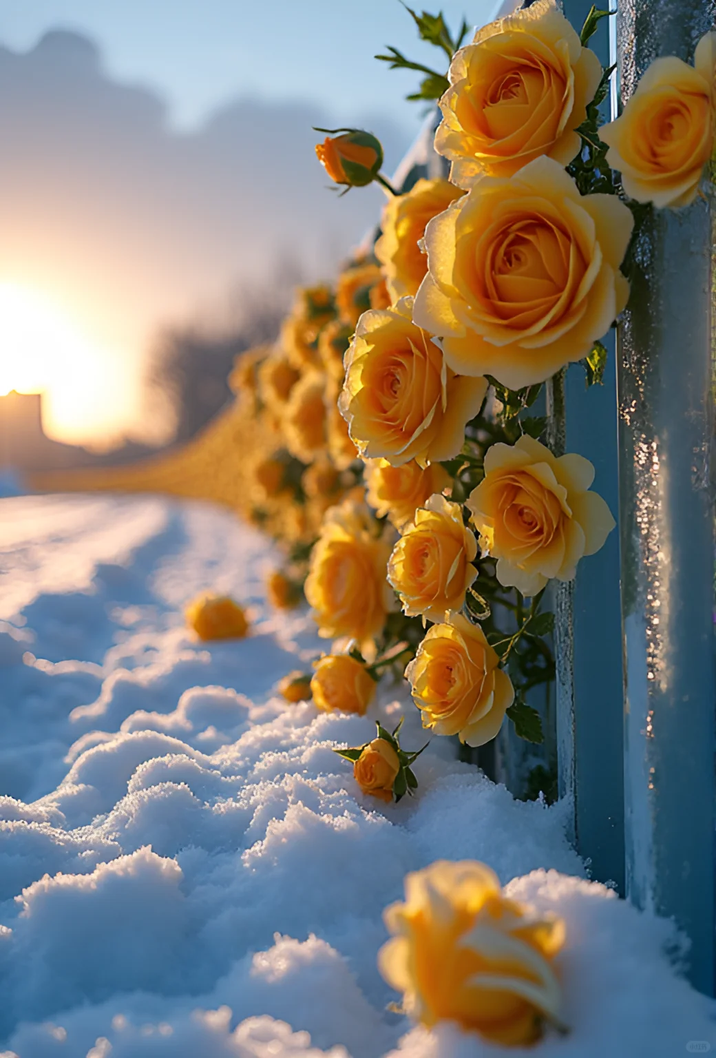 花与雪的艺术