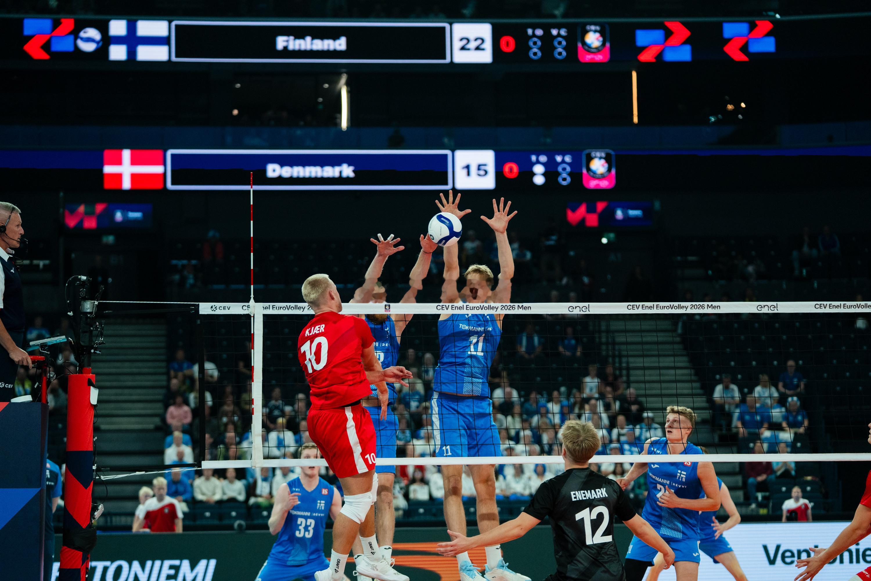 世界男排资讯  2026  男排欧锦赛PoolC芬兰🇫🇮3-0丹麦🇩🇰(