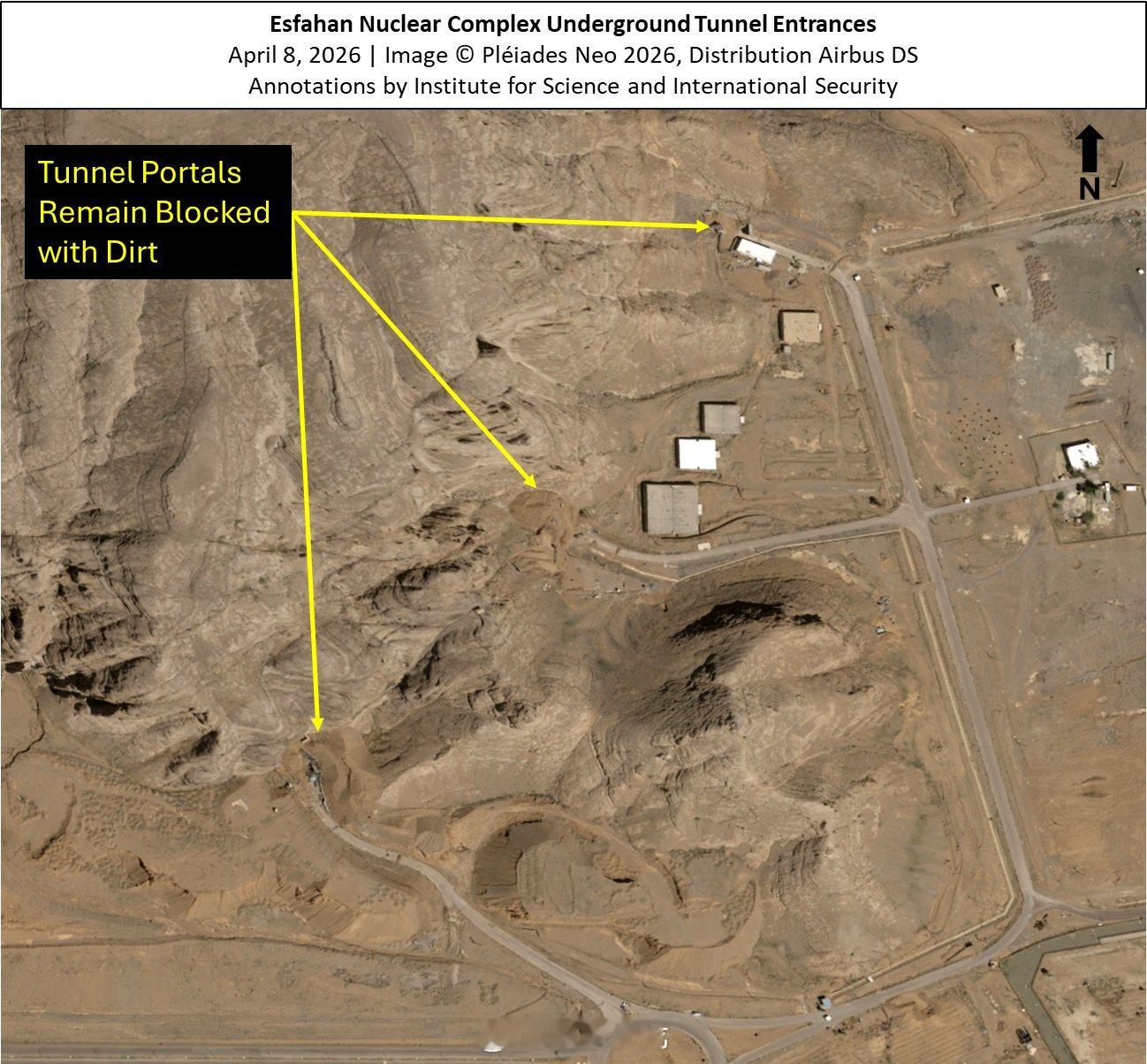 中东局势   4月8日的卫星图像现实，伊朗伊斯法罕地下设施没有活动迹象，一般认为