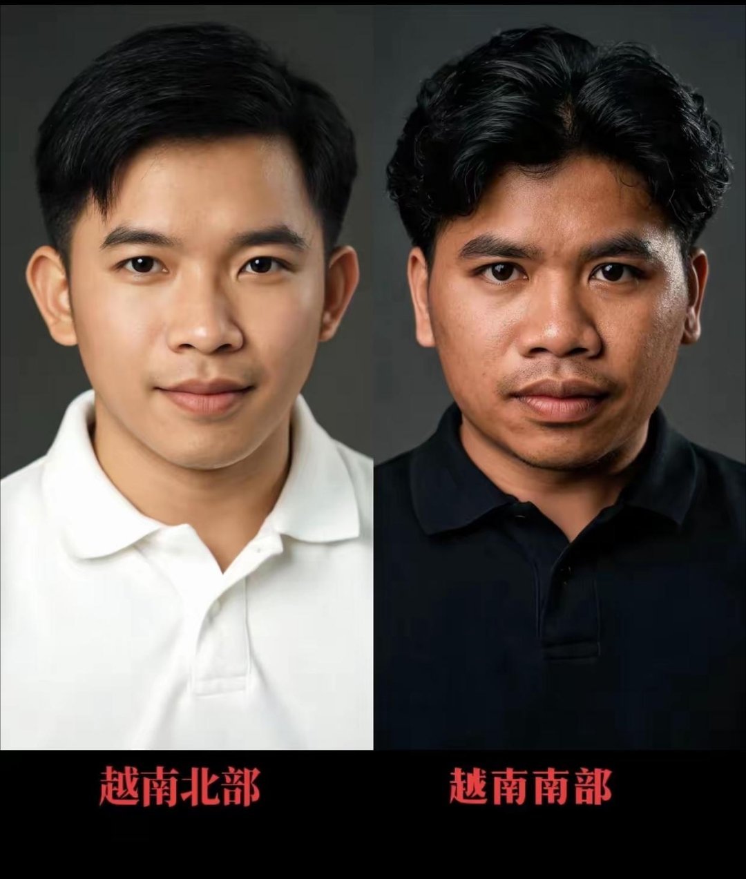 记录者超话记录者超话越南北部、南部人种差异 