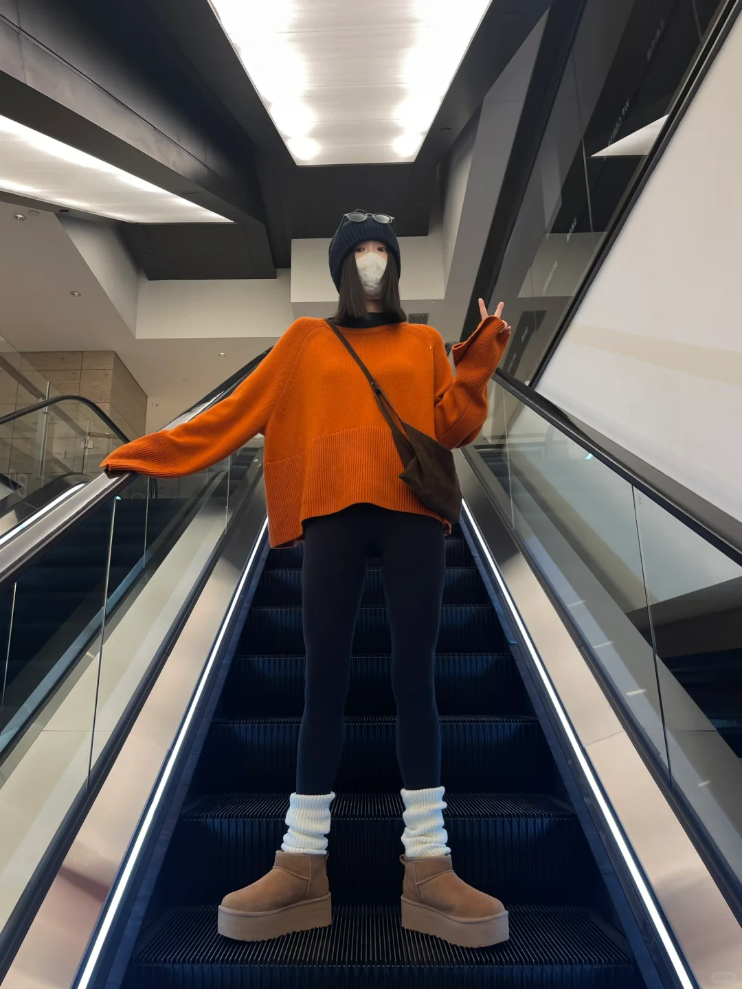 出门玩要穿leggings啊
