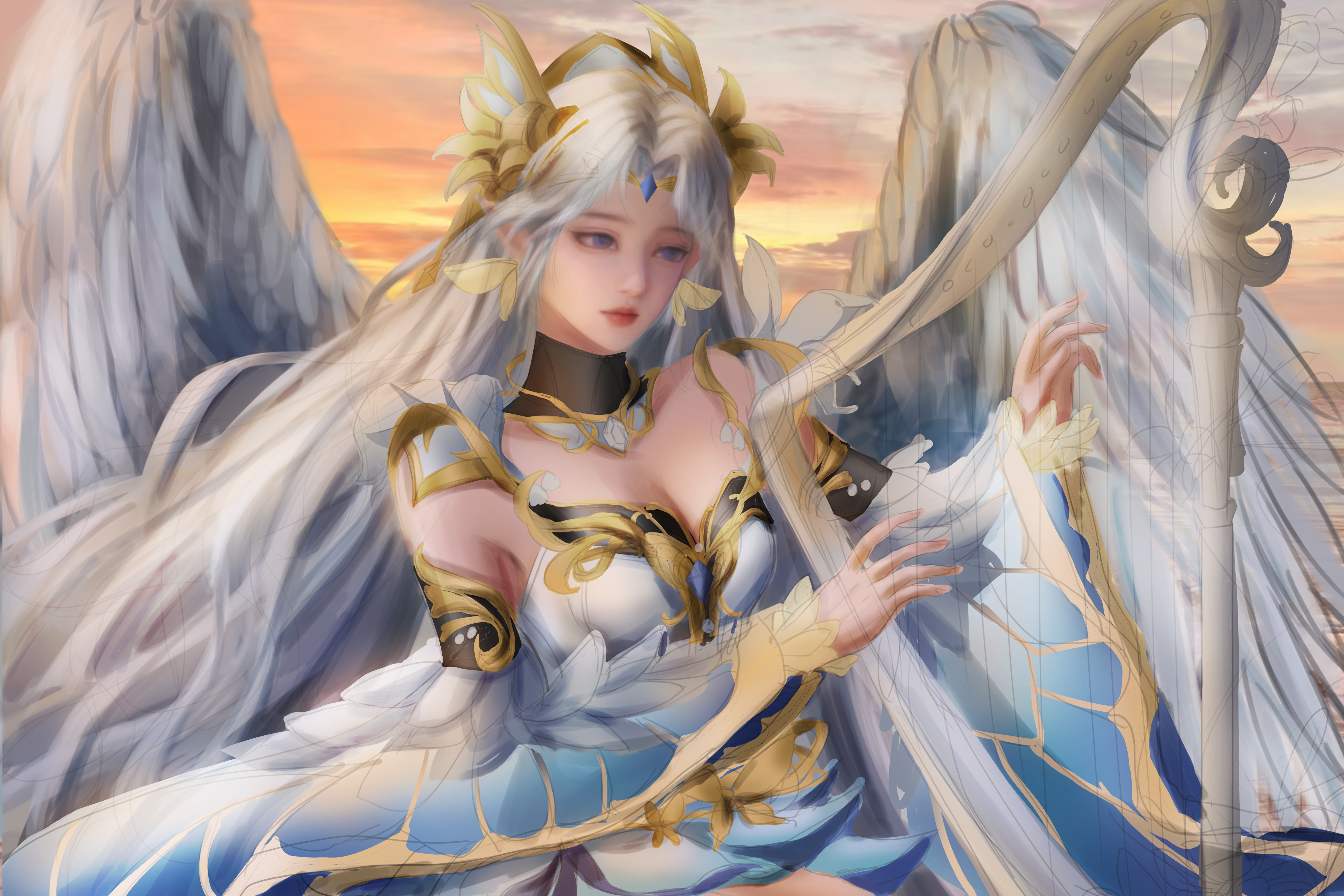 画师疑似跑路，进行到铺色人就没了。。。公开了大家随意[微笑][haha] 