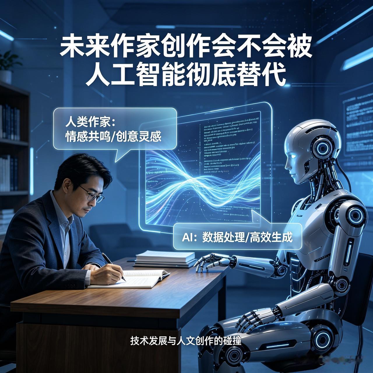 AI能彻底取代人类写小说吗？别慌！AI再厉害，也永远写不出有灵魂的小说

如今A