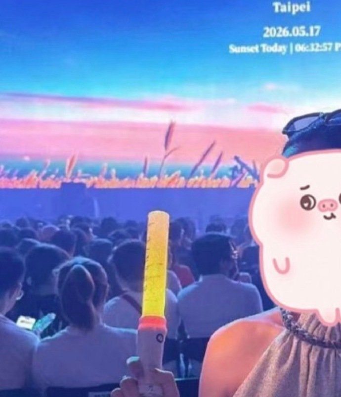 孙燕姿芬思把自家荧光棒p成蔡依林的是何意味，真不怕进去么？孙燕姿老公 背景中的小