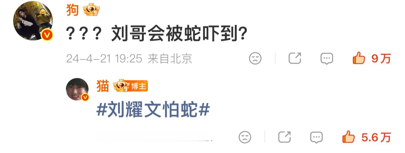 听到有人拿刘要闻最怕的东西吓他，盆姐直接怒了，怼过去“有啥蛇啊”刘要闻只能我逗，