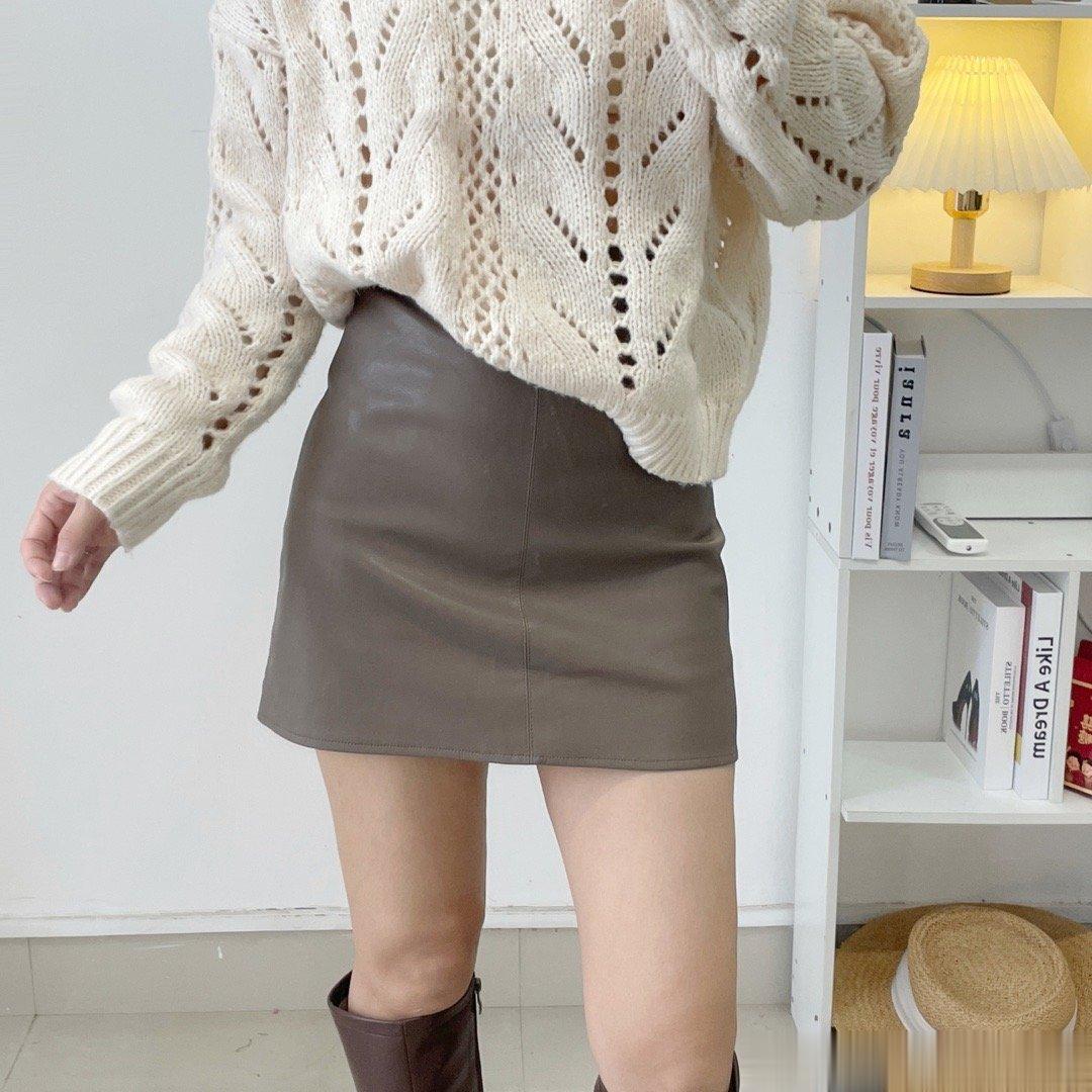 10月31日 20:00  跨店200-30，咖色皮质半身裙，我知道淘宝上面有很