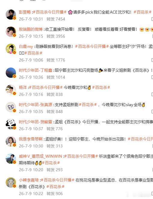 孟子义的转发区孟子义的热转区 孟子义的转发区，谁来懂一下这个含金量啊，全是老熟人