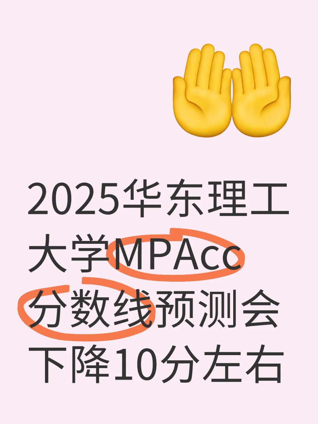 25华理MPAcc分数线预测会下降10分左右