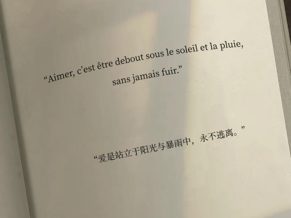 我不会离开 因为你还在这里 