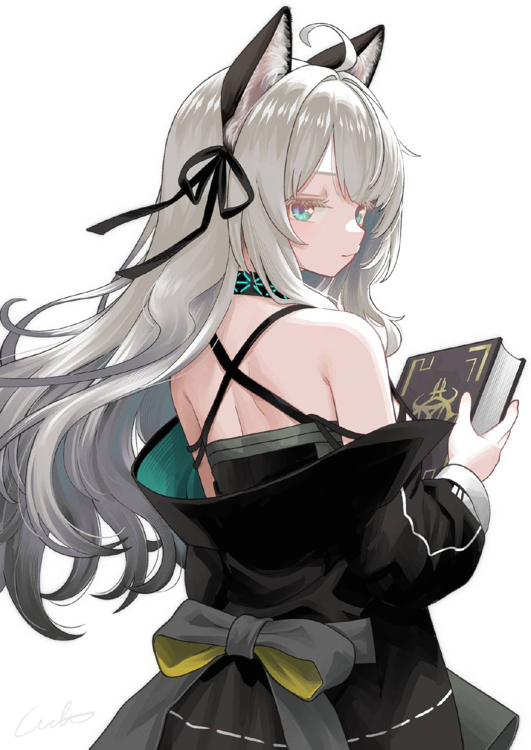 薄绿——明日方舟——画师: ウェルト，网页链接