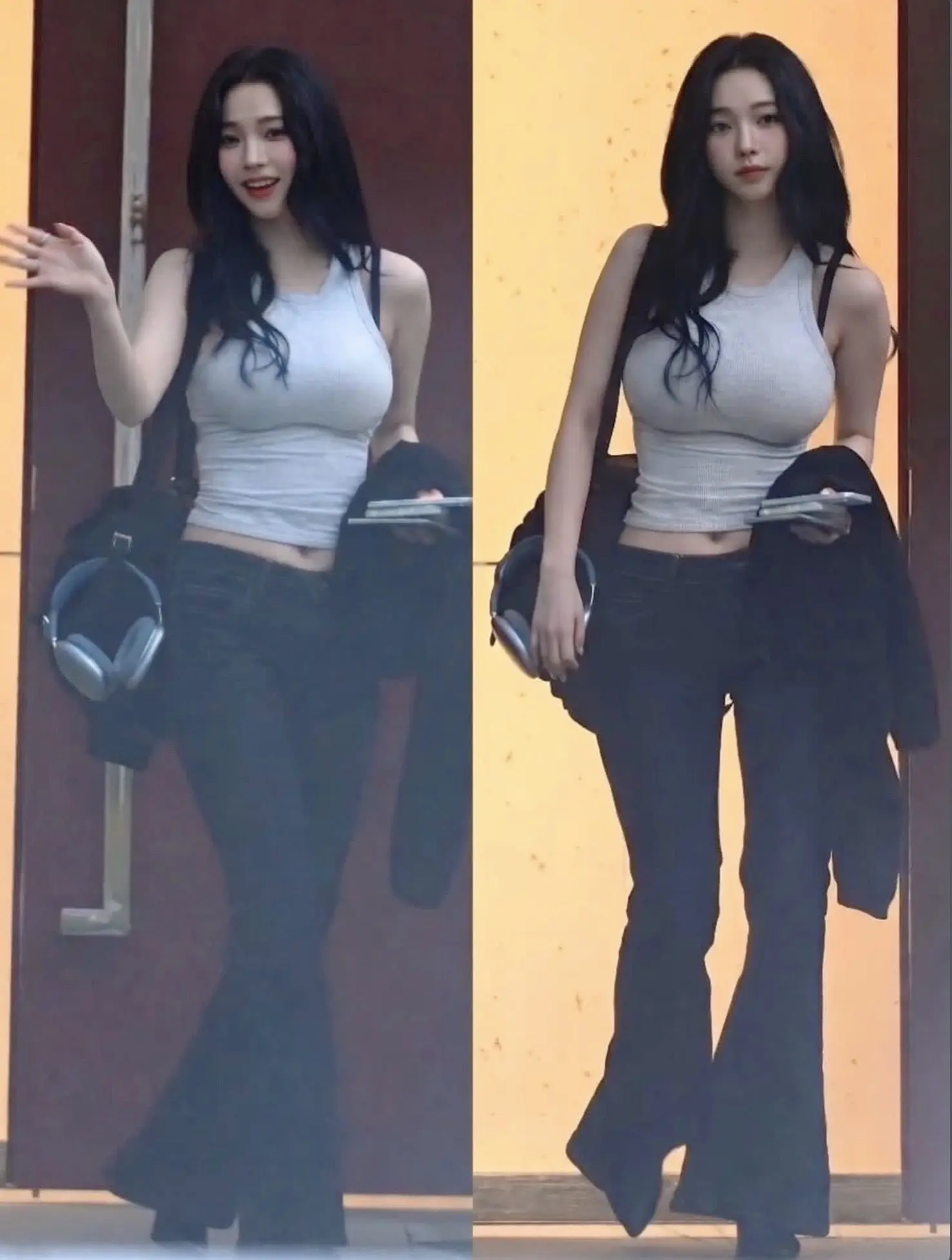 aespa karina 柳智敏 显身材穿搭 身材显高穿搭