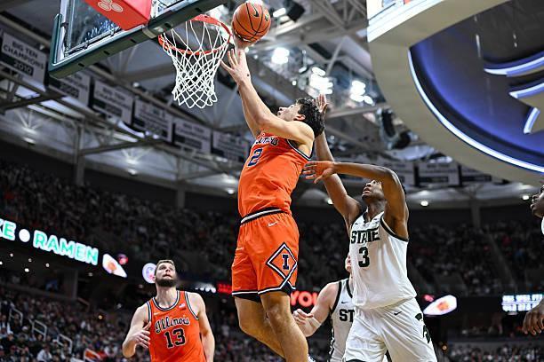 主场作战的全美第10号种子密歇根州立大学经过加时苦战后以85比82战胜了全美第5