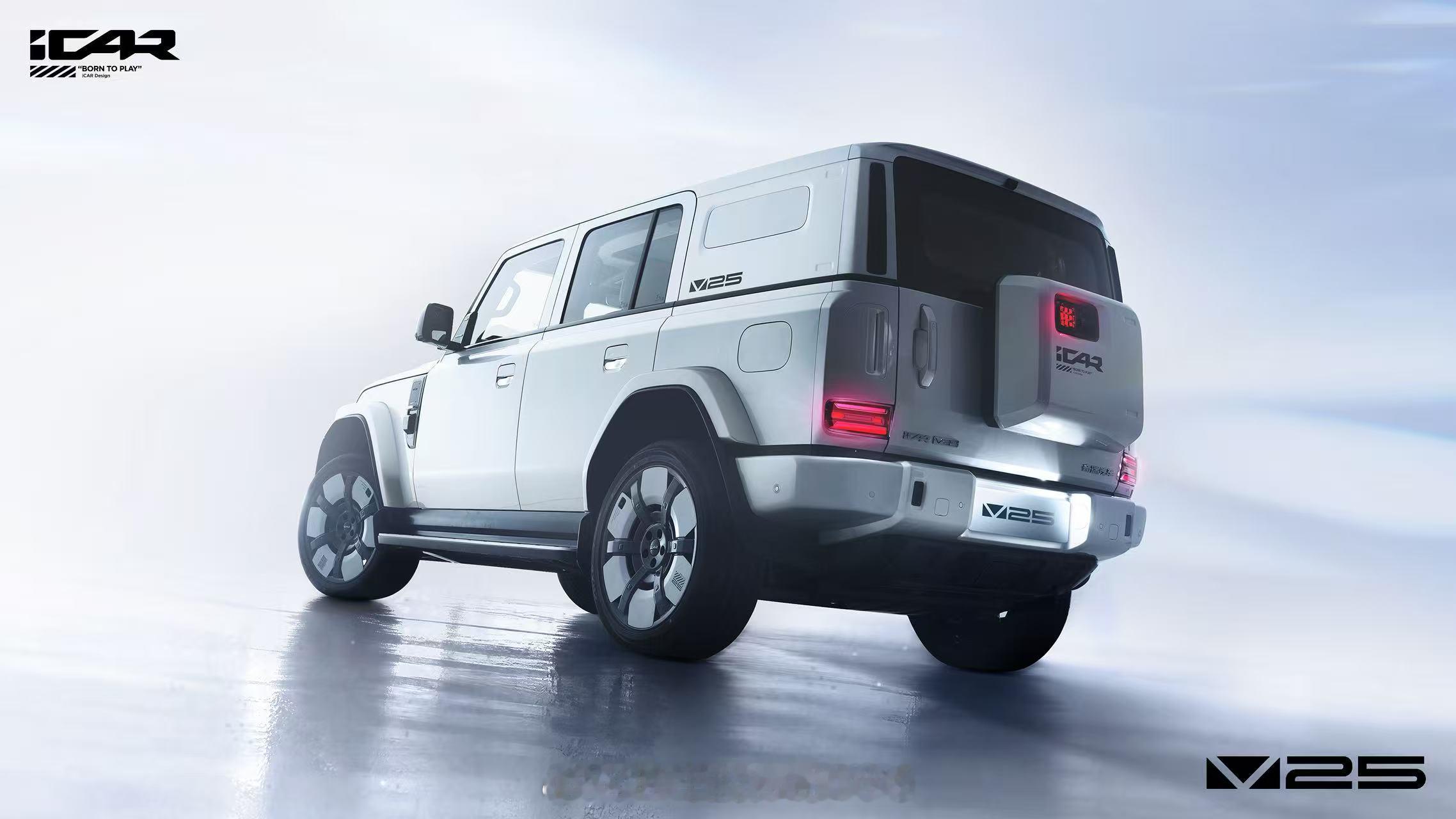 iCAR V25 的申报图曝光了外形设计上更接近 V23 的造型尺寸更大 463