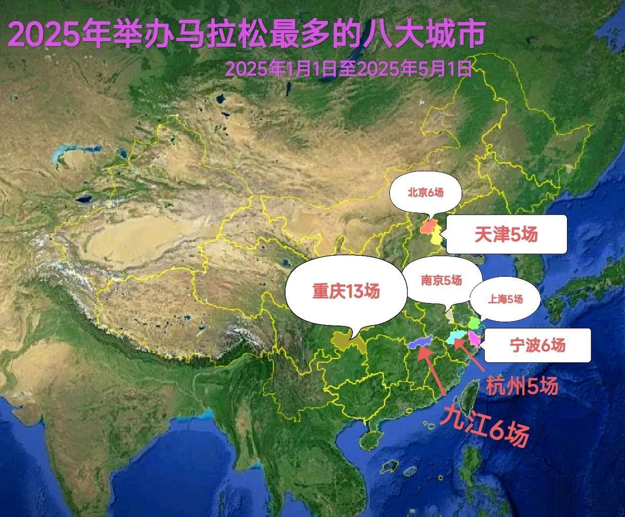 就连上海都排不进前三名！

截止到2025年5月1日，你知道今年哪个城市举办的马