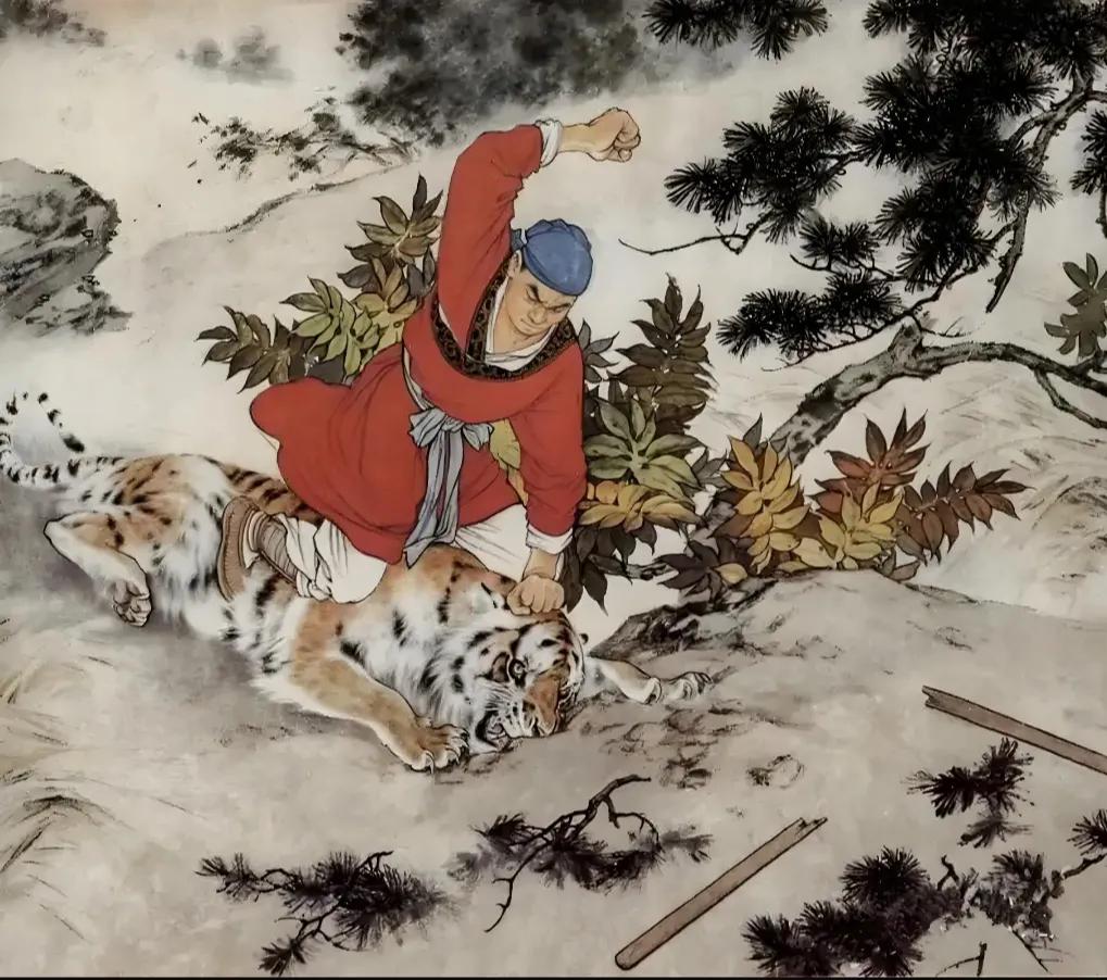 各位，武松打虎这事儿——
较真起来，老虎委屈；
当个乐子，酒桌牛逼；
要说真相，