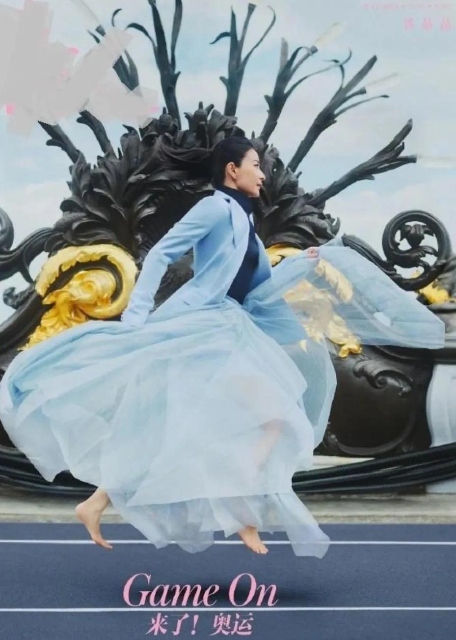来了！奥运
最近，郭晶晶女神
拍了一组奥运主题大片
其中的这一张图
拍得太好了
