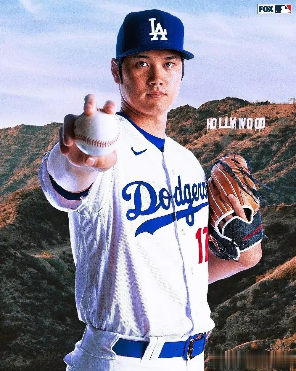 美国职业棒球大联盟（MLB）巨星大谷翔平加盟洛杉矶道奇队。双方签订了一份10年7