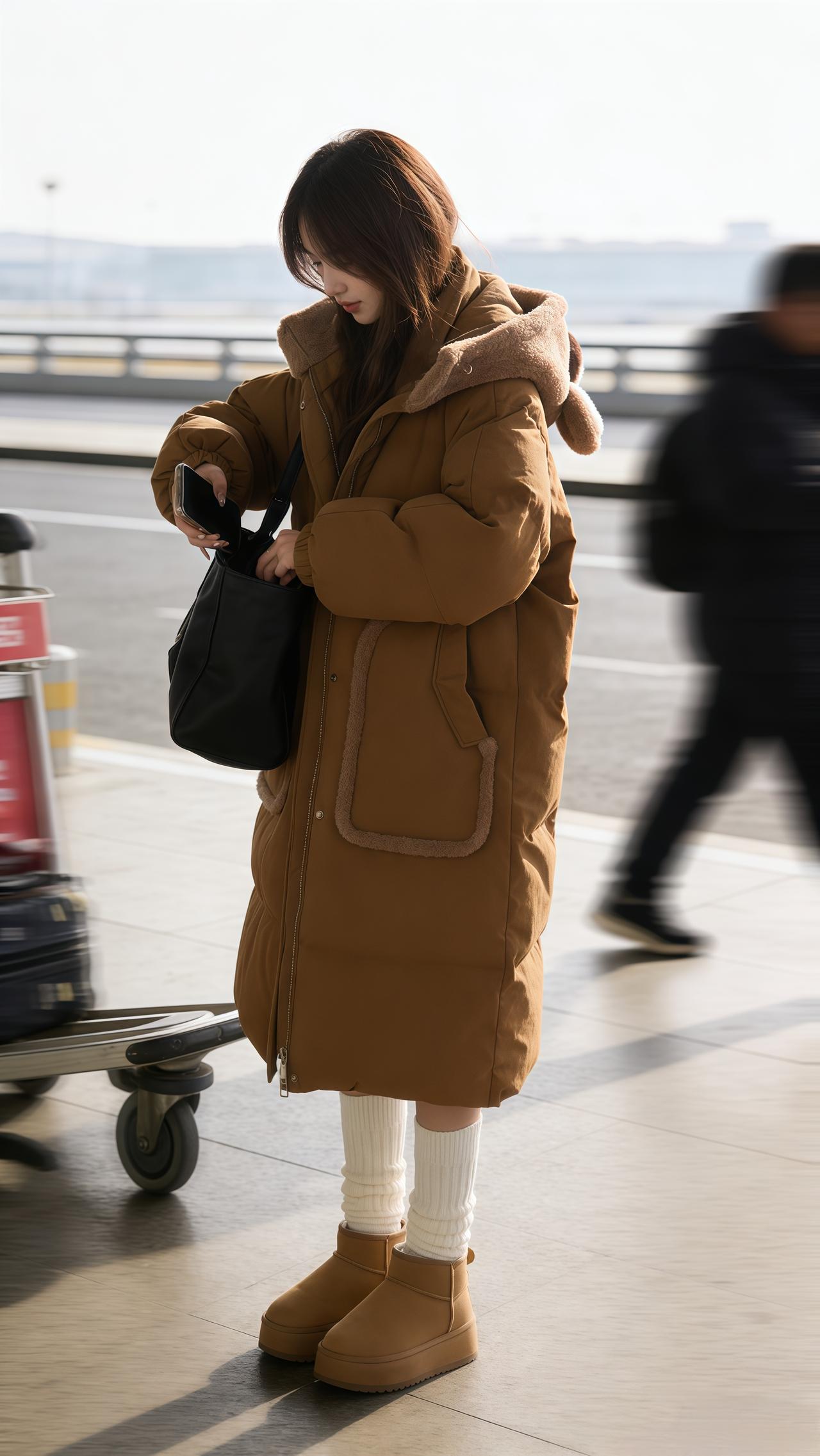 穿搭 外套穿搭 羽绒服穿搭 冬季穿搭 长款羽绒服