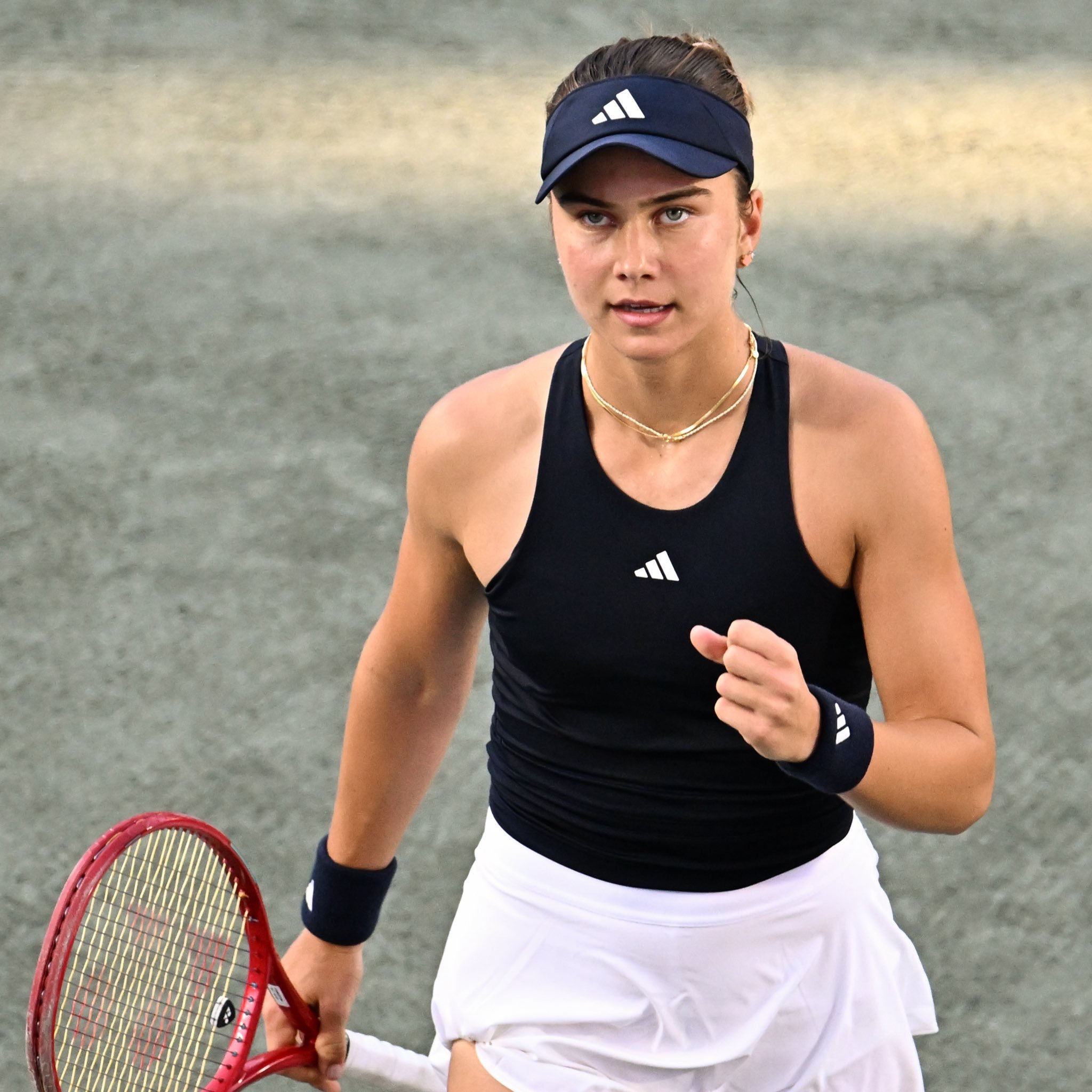 首进泥地八强🙌WTA500查尔斯顿站第三轮本土德比，4号种子约维奇以7-5 7