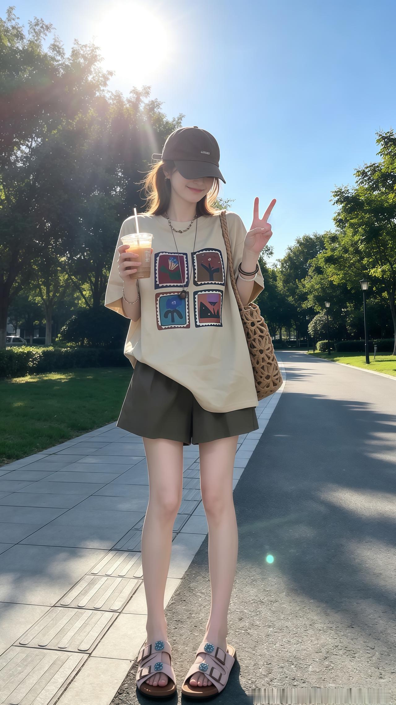 夏日舒适穿搭 超清爽的夏天ootd 入夏穿搭越简单越好看 韩系穿搭夏季穿搭