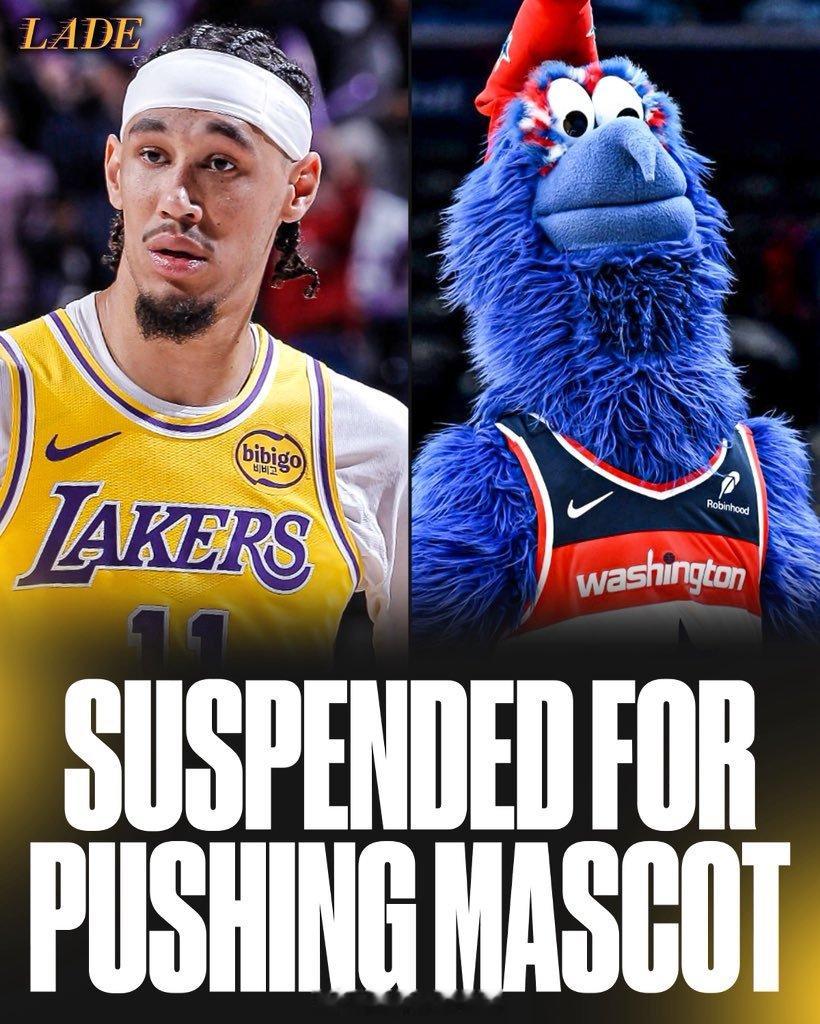 海斯因推搡奇才主场吉祥物被停薪禁赛一场