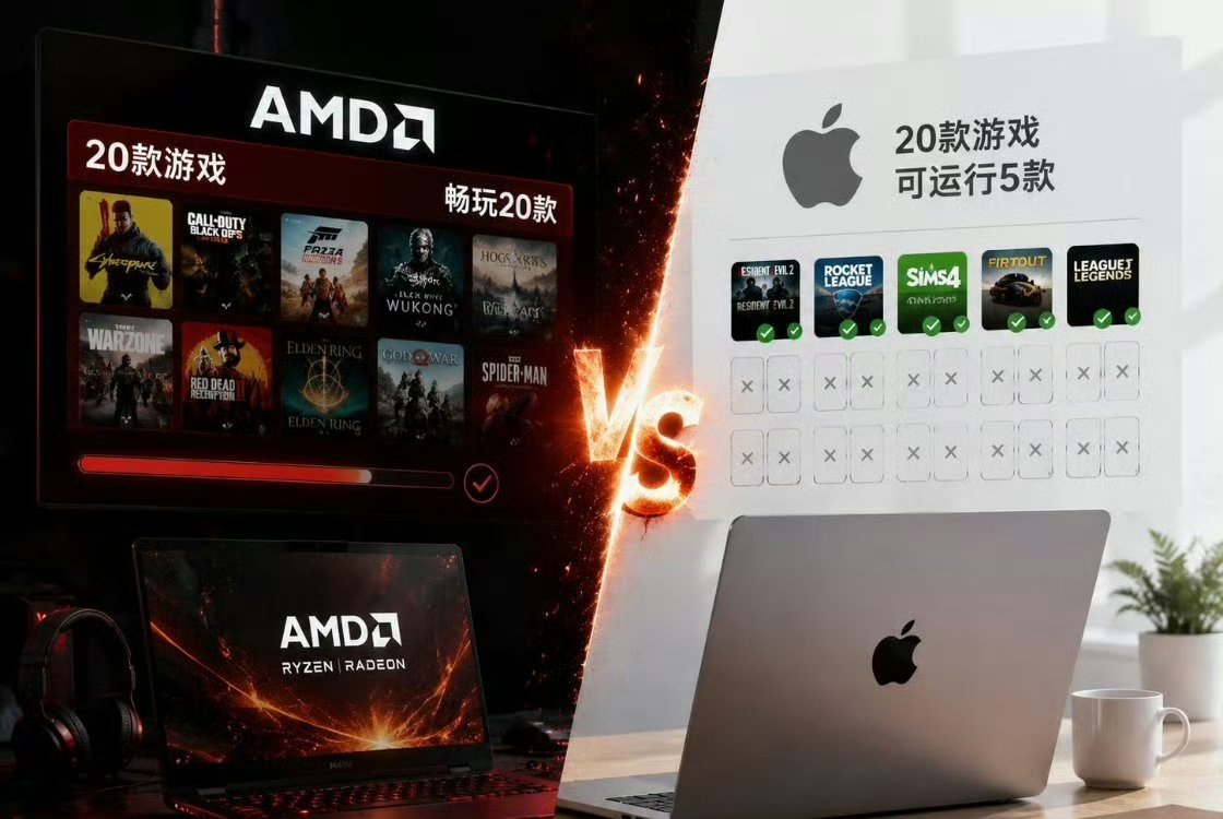 AMD营销嘲讽苹果医生：有家族史吗？病人：哥哥用 Mac 打游戏🎮 